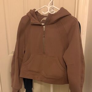 Lululemon scuba Half-Zip Hoodie Taupetastic XS\S